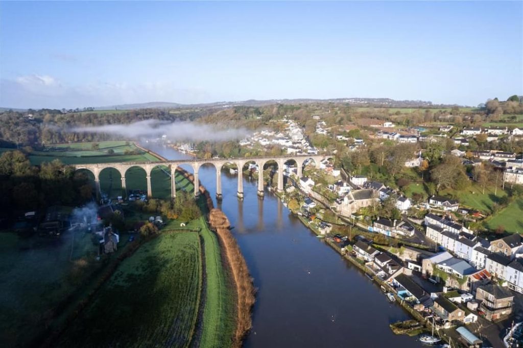 Calstock Bridge Over The River